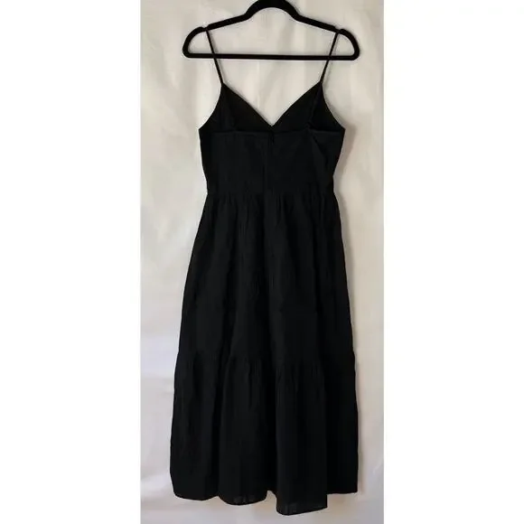 Elan The Aurora Dress Black Midi Dress w/Black over sweater vest Size S - Picture 5 of 16